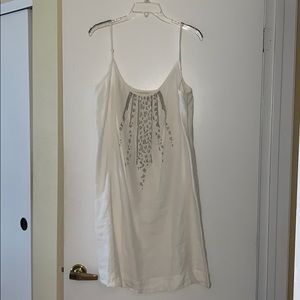 Eileen Fisher white linen sun dress size Large